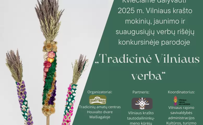 KVIEČIAME DALYVAUTI KONKURSINĖJE PARODOJE „TRADICINĖ VILNIAUS VERBA“