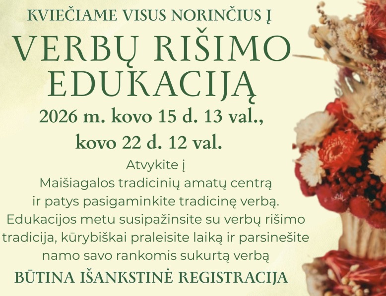 Verbų rišimo edukacija