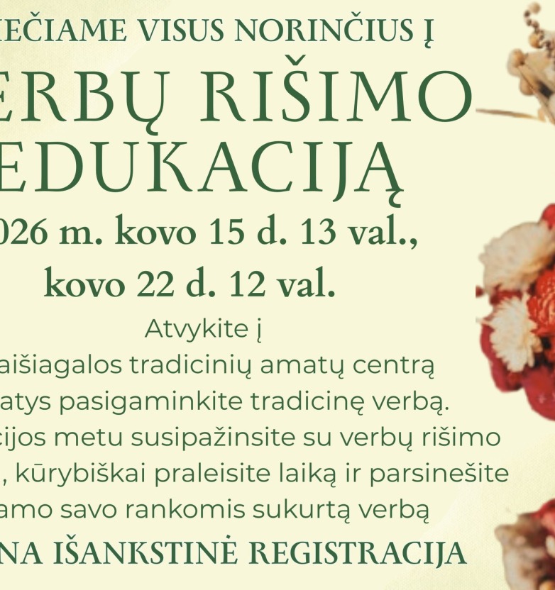 Verbų rišimo edukacija